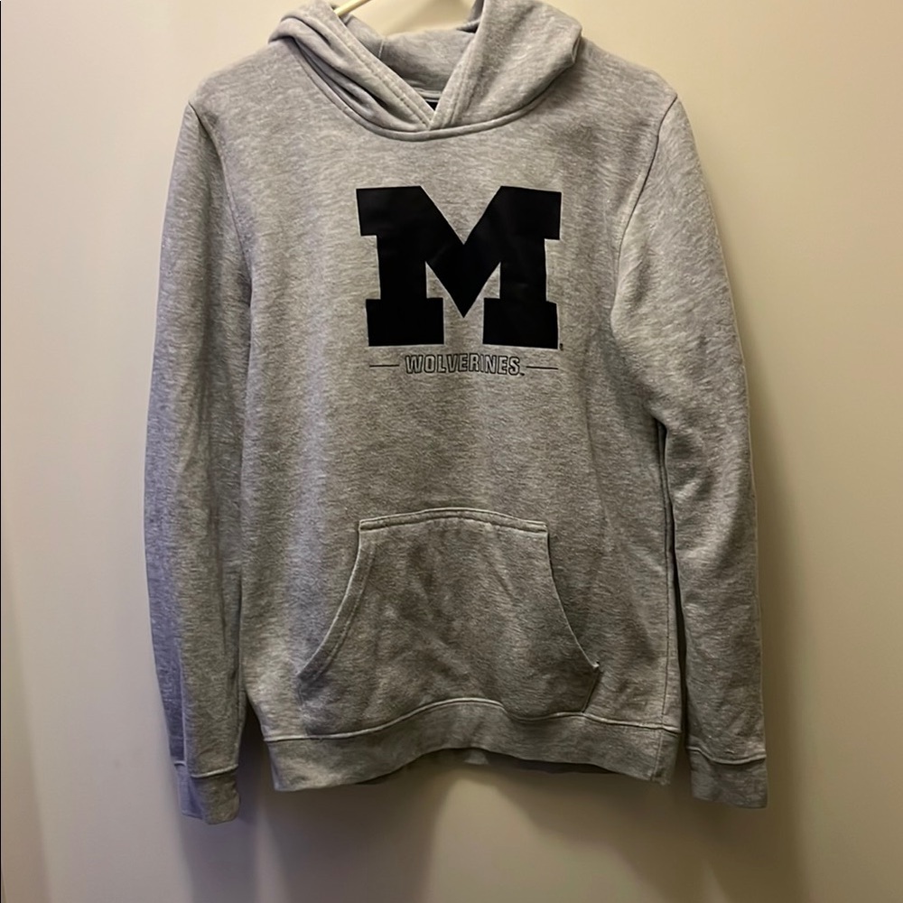 University of Michigan gray hoodie youth size 18/20